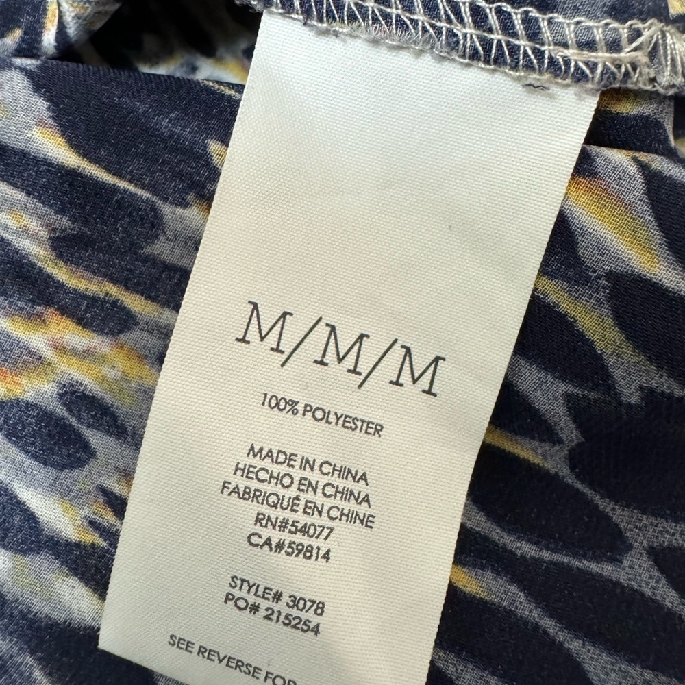 Cabi #3078 Women's Love Popover Blouse Ombre Sleeveless Peter Pan Collar Shirt M - Picture 6 of 7